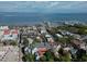 Panoramic aerial view showcasing the harbor, historic townhomes and picturesque waterfront at 12 Elliott St # A, Charleston, SC 29401