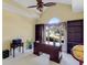 Home office space with built-in bookshelves, desk, and a large window at 1213 Waterfront Dr, Mount Pleasant, SC 29464