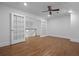 Large bonus room featuring wood floors, recessed lights, and french doors at 1369 Tidal Creek Cv, Charleston, SC 29412