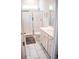 Bright bathroom with a glass shower, marble floors, and a white vanity at 149 Greenbelt Ct, Summerville, SC 29485
