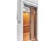 Residential elevator featuring wood paneling and modern design at 1626 Bull Creek Ln, Charleston, SC 29414