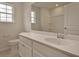 Clean bathroom featuring a sleek vanity with modern fixtures and a large mirror for added functionality at 197 Belfort Pl, Summerville, SC 29486