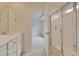 Bright bathroom featuring a glass enclosed shower and vanity with modern fixtures and ample storage at 197 Belfort Pl, Summerville, SC 29486