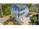 Beautiful gray three-story home with double balconies and garage at 2322 Dorado Ct, Johns Island, SC 29455