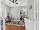 Bright home office with French doors, stylish decor, and ample natural light at 2353 Eagle Creek Dr, Charleston, SC 29414