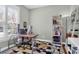 Bright home office with French doors, stylish decor, and ample natural light at 2353 Eagle Creek Dr, Charleston, SC 29414