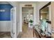 Elegant entryway showcasing hardwood floors and a view into the spacious living areas at 243 N Light Way, Summerville, SC 29486