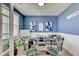 Stylish home office with ample desk space, natural light, and modern decor at 243 N Light Way, Summerville, SC 29486