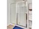 Bright glass enclosed shower with modern fixtures, and a convenient storage rack at 243 N Light Way, Summerville, SC 29486