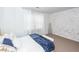 Bedroom with bed, neutral walls and modern geometric design at 2431 Thoreau Ln, Charleston, SC 29406
