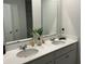 Double sink bathroom vanity features clean, neutral finishes and plenty of counter space at 413 Cedarview Rd, Summerville, SC 29486