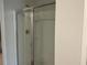 Enclosed glass shower stall with neutral finishes and ample space at 413 Cedarview Rd, Summerville, SC 29486