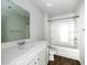 White bathroom with a combination tub and shower at 436 Cedarview Rd, Summerville, SC 29486