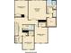 Second floor floor plan including bedrooms, baths and walk in closets at 544 Richfield Way, Summerville, SC 29486