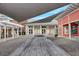Charming town center area featuring shade awnings and outdoor seating at 85 Arrowwood Way, Summerville, SC 29485