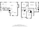 Detailed floor plan showcasing the layout of the first and second floor featuring kitchen, living room and multiple bedrooms at 9400 Divot Ln, Summerville, SC 29485