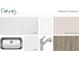 Interior design selections for new home, showcasing countertop, paint, and flooring options at 947 Dusk Dr, Summerville, SC 29486
