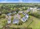 Scenic aerial view of neighborhood showcasing the homes and surrounding nature at 9684 Pebble Creek Blvd, Summerville, SC 29485