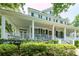 Charming two-story home boasting a welcoming porch, black shutters, and lush landscaping at 1021 Barfield St, Charleston, SC 29492
