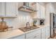 Contemporary kitchen featuring white cabinets, stainless steel appliances, and sleek countertops for culinary enthusiasts at 106 Wood Sage Run, Summerville, SC 29485