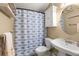Nautical themed bathroom featuring ocean blue fish patterned decor at 125 Mansfield Blvd, North Charleston, SC 29418
