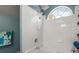 Shower featuring white tile, half-moon window, and a dual showerhead at 125 Mansfield Blvd, North Charleston, SC 29418
