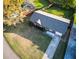 Aerial view of a charming home with an expansive lot and mature trees at 132 Heather Dr, Summerville, SC 29486