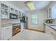 Functional kitchen featuring white cabinets and stainless steel appliances at 140 Wampee Curve, Summerville, SC 29485