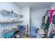A walk-in closet with wire shelving and plenty of storage space for shoes and clothing at 1543 Watoga Way, Mount Pleasant, SC 29466