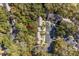 An aerial view showcases this property surrounded by lush trees and includes parking at 157 High Hammock Villas, Seabrook Island, SC 29455