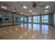 Bright and spacious dance studio featuring mirrored walls, wood floors, and ample natural light, perfect for fitness activities at 159 Garden Gate Way, Summerville, SC 29486