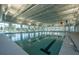 Bright indoor pool area with ample natural light, marked lanes, and patriotic decor creating a welcoming atmosphere at 159 Garden Gate Way, Summerville, SC 29486