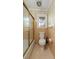 Bathroom featuring a toilet, shower with glass door, and vintage accents at 1636 Pinopolis Rd, Moncks Corner, SC 29461