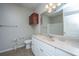Well-lit bathroom with a spacious vanity, neutral finishes, and functional storage at 1755 Central Park Rd # 3102, Charleston, SC 29412