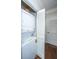 Convenient laundry closet with stacked washer and dryer and a detergent shelf for easy access at 1755 Central Park Rd # 3102, Charleston, SC 29412