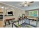 Open living area featuring a pass-through window and neutral decor at 1932 Sunnyvale Ave, Charleston, SC 29414