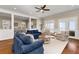 Spacious living room with ocean views and comfortable seating at 212 Ocean Blvd, Isle of Palms, SC 29451