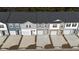 Aerial view showcasing the layout and design of townhomes with private driveways and well-maintained exteriors at 2405 Scarlett Maple St, Summerville, SC 29486