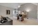 Bright office space featuring neutral walls, ceiling fan, recessed lighting, and a large desk with computer setup at 2410 Kemway Rd, Johns Island, SC 29455