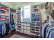 Walk-in closet with custom shelving and storage space at 2447 Louisville St, Charleston, SC 29492
