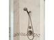 Elegant shower showcasing marble tile walls and modern showerhead fixtures at 2737 Old Forest Dr, Seabrook Island, SC 29455