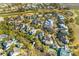 Expansive aerial view of a community near a golf course and waterway at 278 Furman Farm Pl, Daniel Island, SC 29492