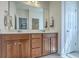 Elegant bathroom with a double vanity and a large mirror, offering a modern and convenient space at 3073 Moonlight Dr, Charleston, SC 29414