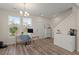 Office with a desk near a window, a cabinet, and stairs leading up to another level at 384 Ripple Park Dr, Summerville, SC 29486
