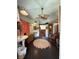 This bathroom has two sinks, wooden floors and a rug in the center of the room at 4113 Buccaneer Rd, Isle of Palms, SC 29451