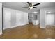 Open living space featuring wood floors and white trim at 4701 Ivydale Dr, North Charleston, SC 29405
