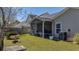 Relaxing backyard with a screened porch, verdant lawn, and a perfect space for outdoor entertainment at 8208 Little Sydneys Way, North Charleston, SC 29406