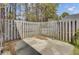 Fenced-in backyard space with a cement patio at 100 Bridgetown Rd # 10B, Goose Creek, SC 29445