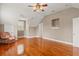Bonus room with hardwood floors, neutral paint, and lots of natural light at 1034 Orangeburg Rd, Summerville, SC 29483