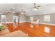 Bright bonus room featuring hardwood floors, recessed lighting, neutral walls, and plenty of natural light at 1034 Orangeburg Rd, Summerville, SC 29483